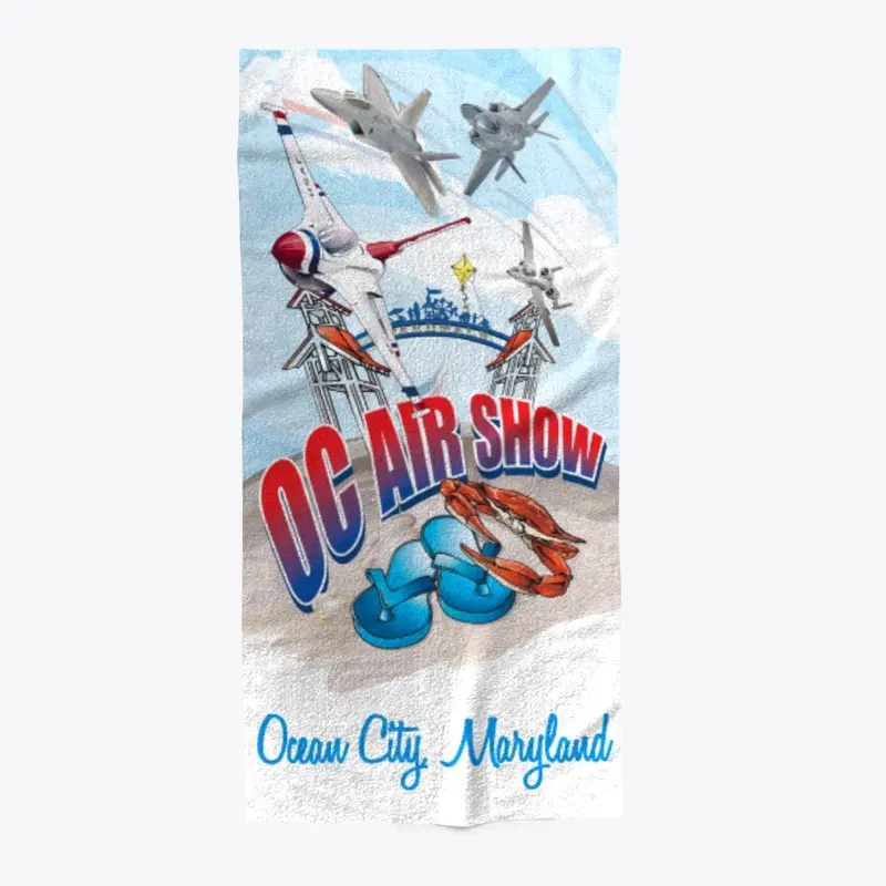 OC Air Show Beach Towel